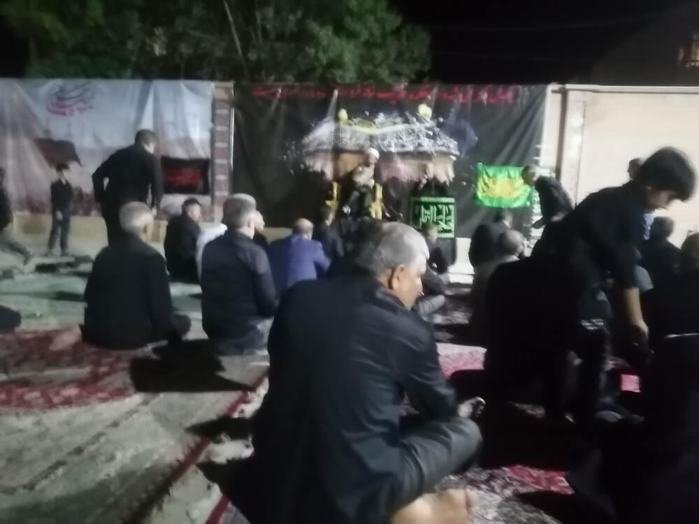 سوگواری عزای حسینی در دبیرستان پسرانه صدرای کنگاور